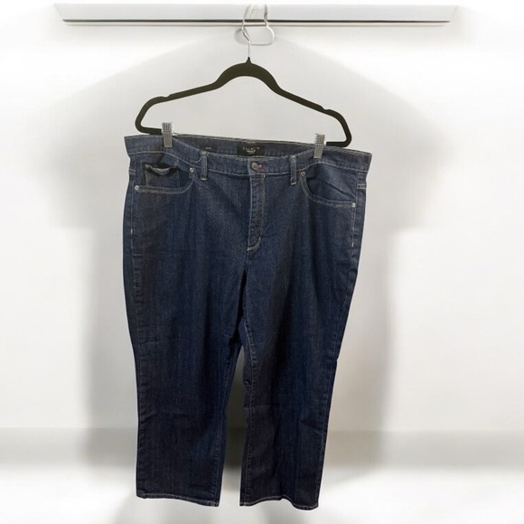 Talbots Woman Straight  Dark Wash Jeans Size 18W - Picture 1 of 5